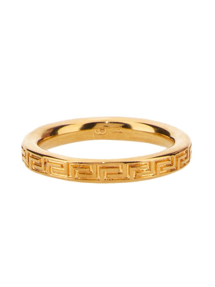 VERSACE Greek Key Engraved Ring
