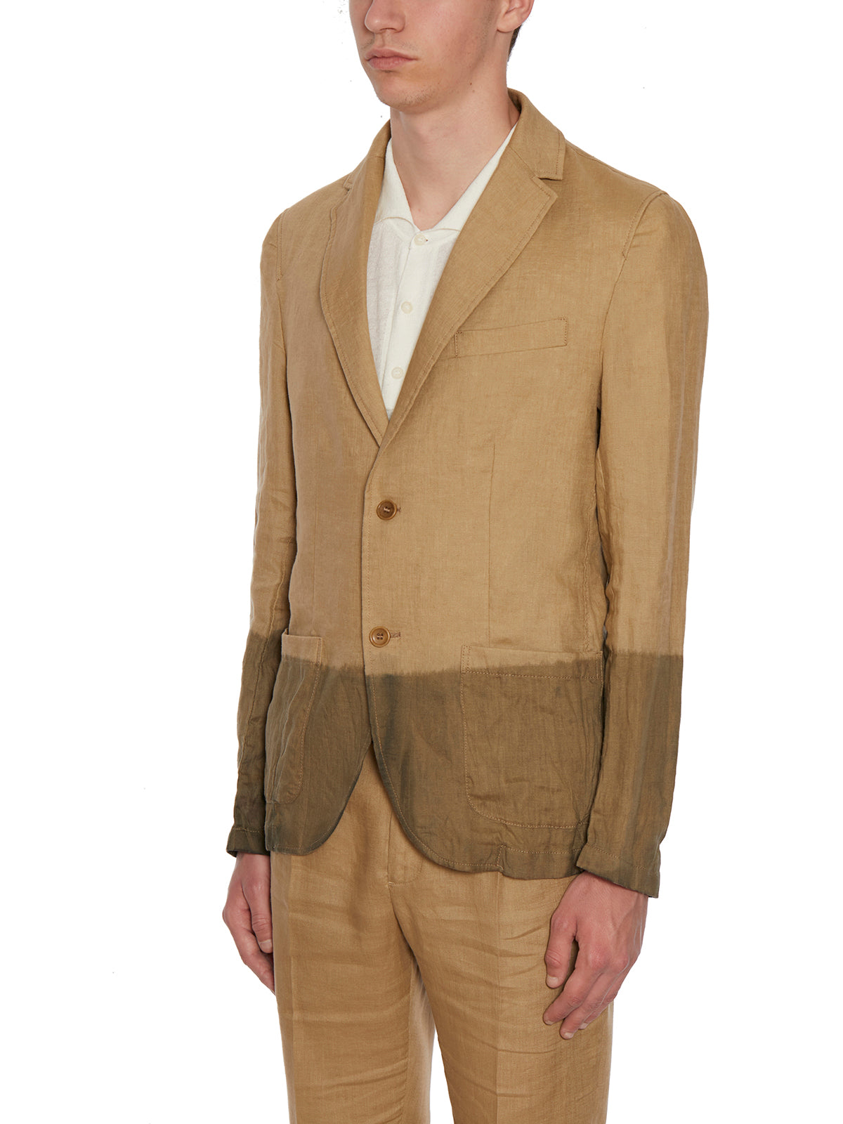 DANIELE ALESSANDRINI Men's Lightweight Linen Jacket - Size 48