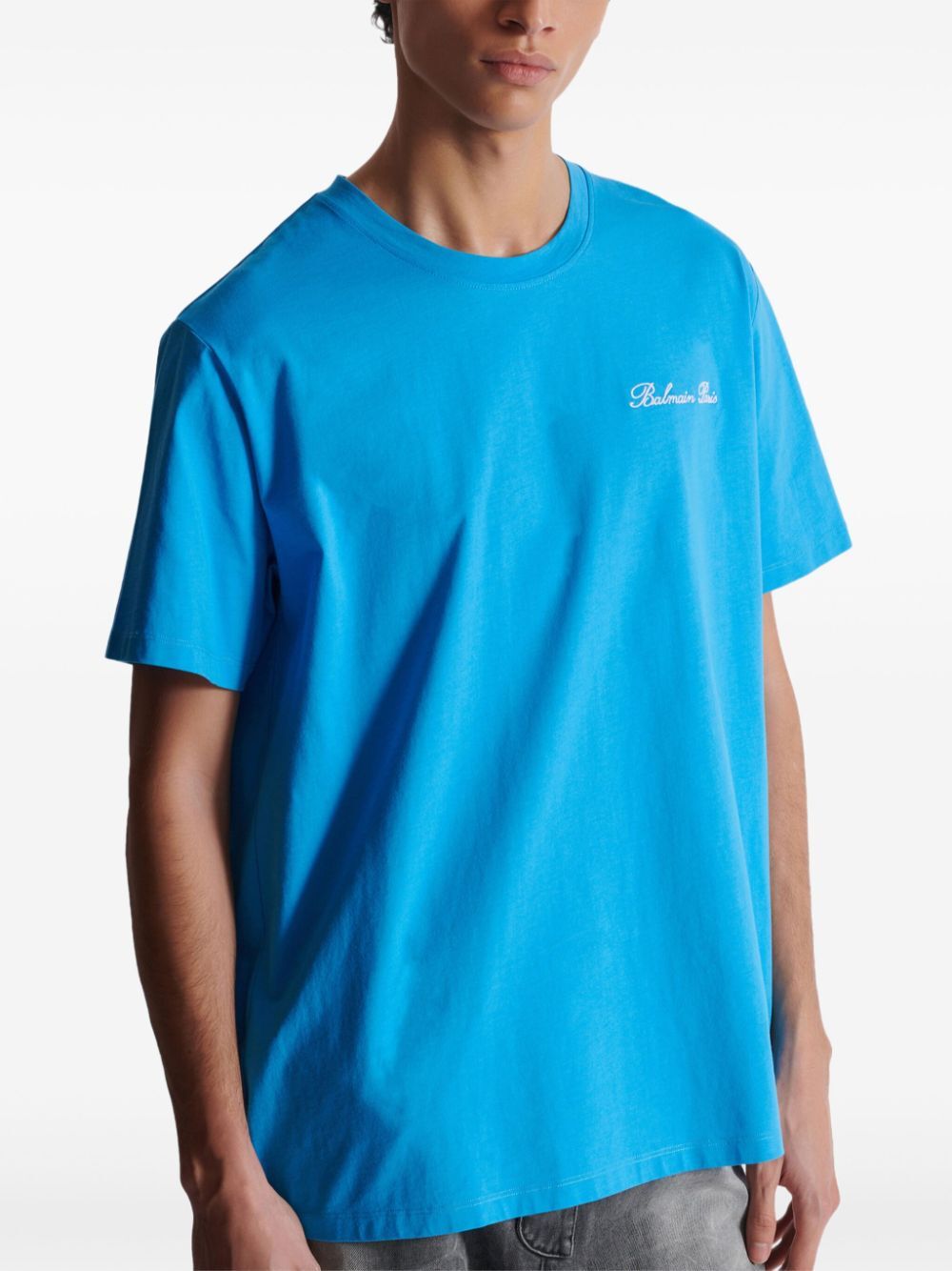 BALMAIN Signature Embroidered Bulky Fit T-Shirt