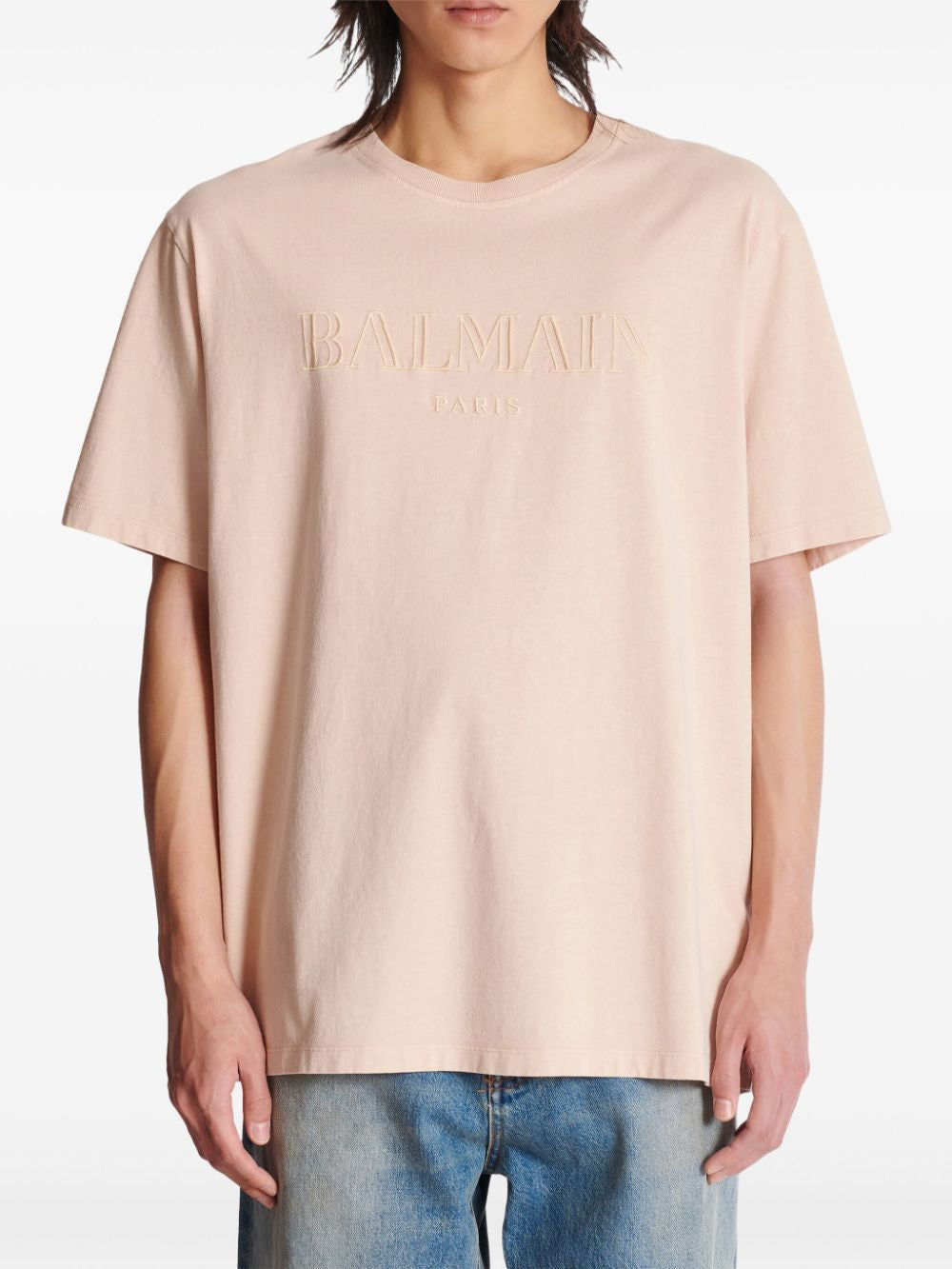 BALMAIN Loose Fit Short Sleeve T-Shirt for Men