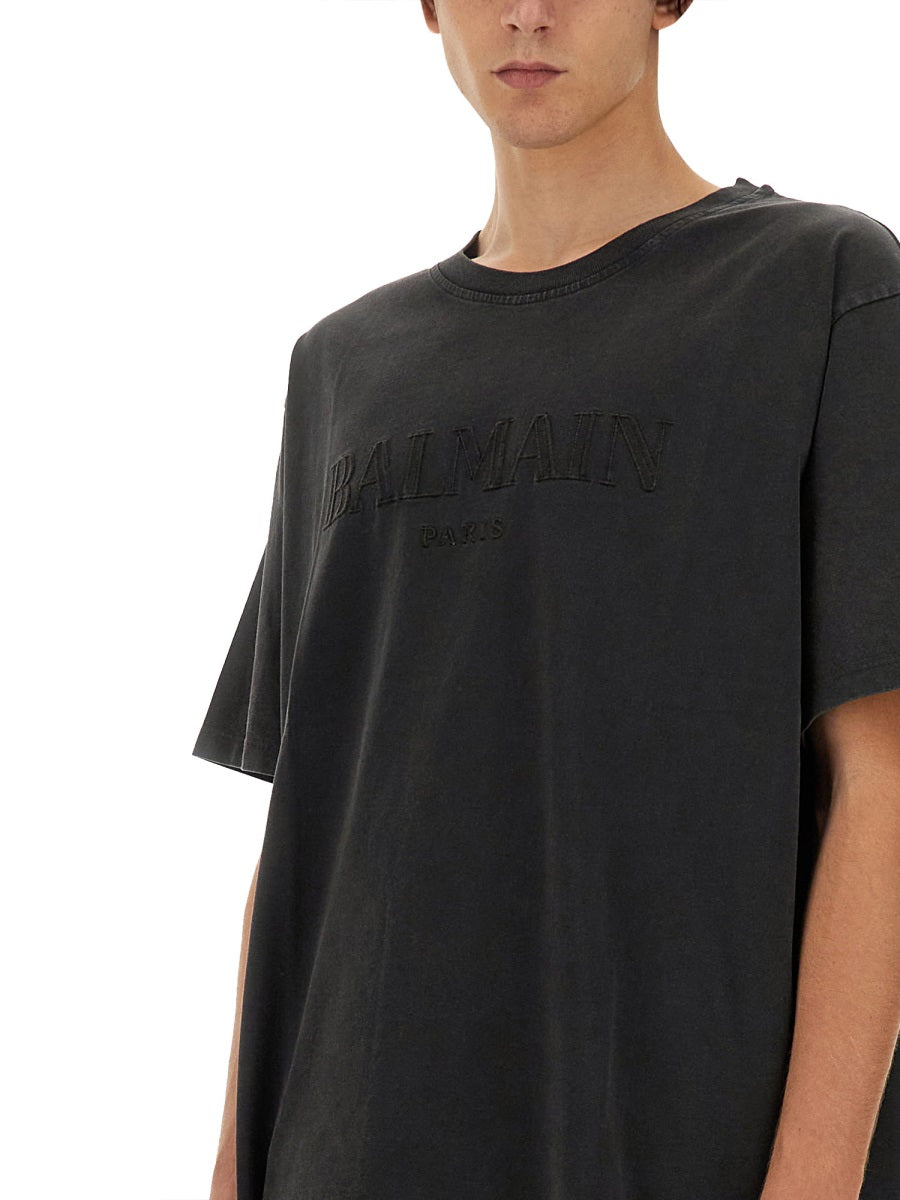 BALMAIN Loose Fit Short Sleeve T-Shirt for Men
