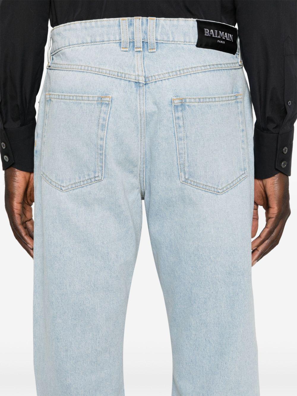 BALMAIN Regular Denim Pants for Men
