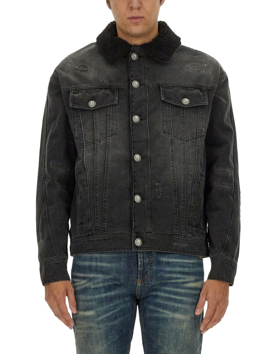 BALMAIN Destroyed Jacket - Regular Fit, Size 50 IT