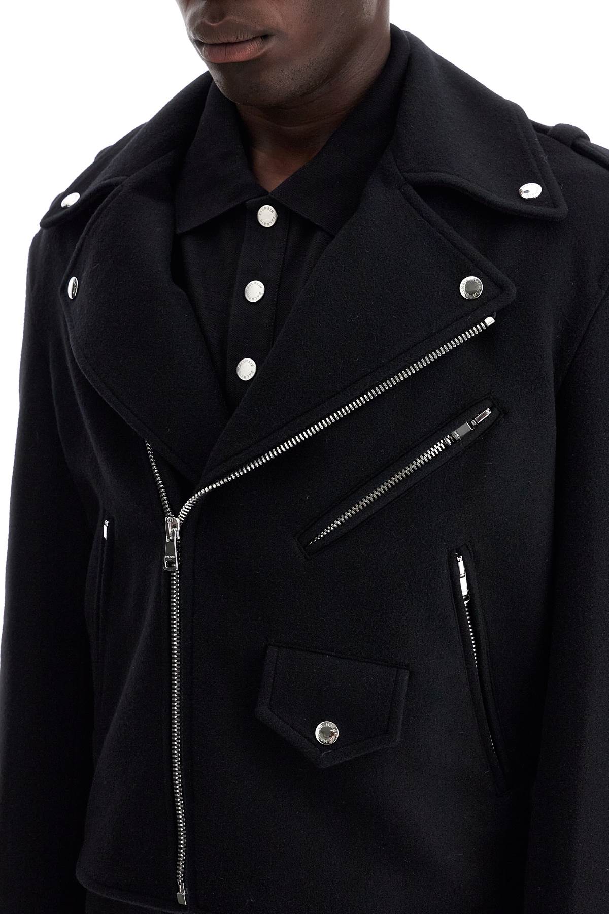 BALMAIN Felt Jacket for Men - FW24 Collection