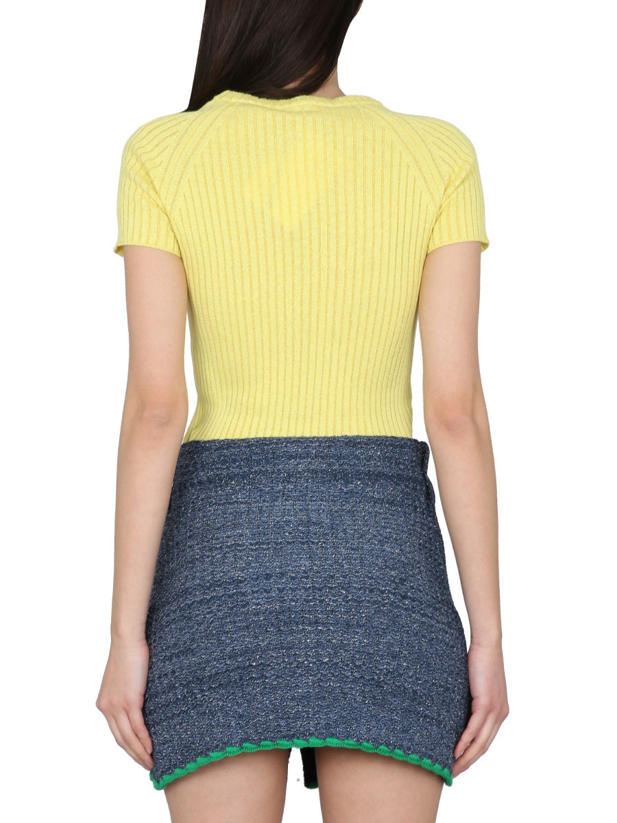 CORMIO Embroidered T-Shirt for Women