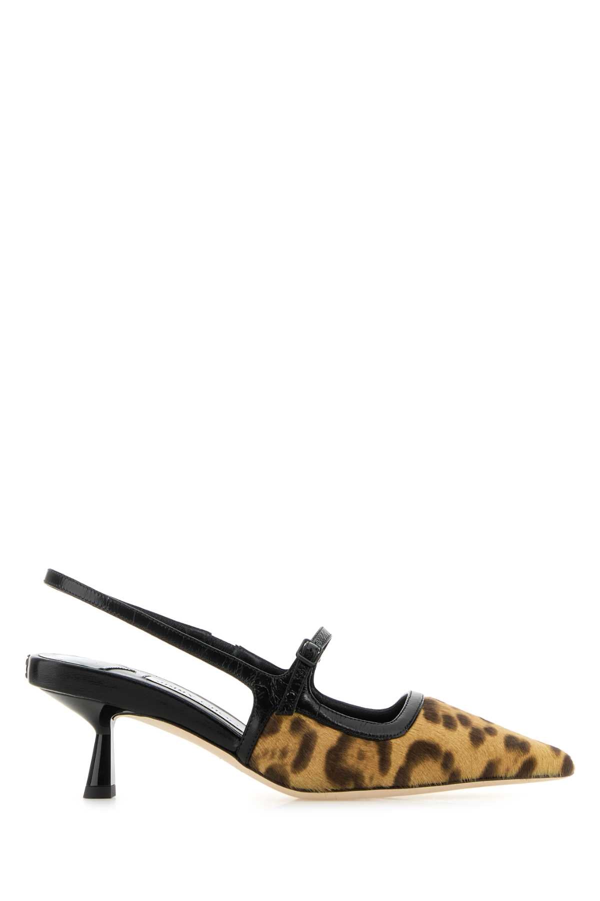 JIMMY CHOO Animal Print Leather Didi Pumps 45