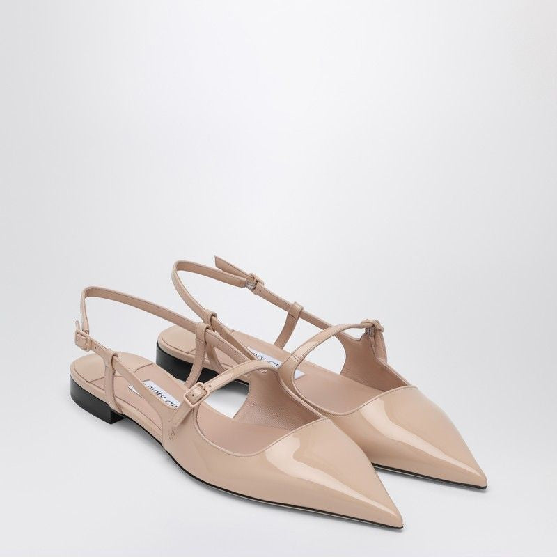 JIMMY CHOO Didi Flat Shoes - Pointed Design with Adjustable Strap