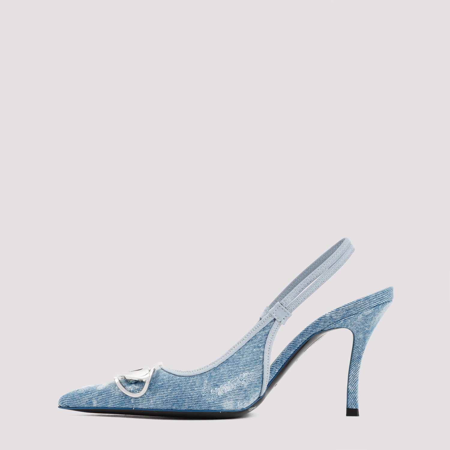 DIESEL Pointed Toe Slingback Pumps with Stiletto Heel