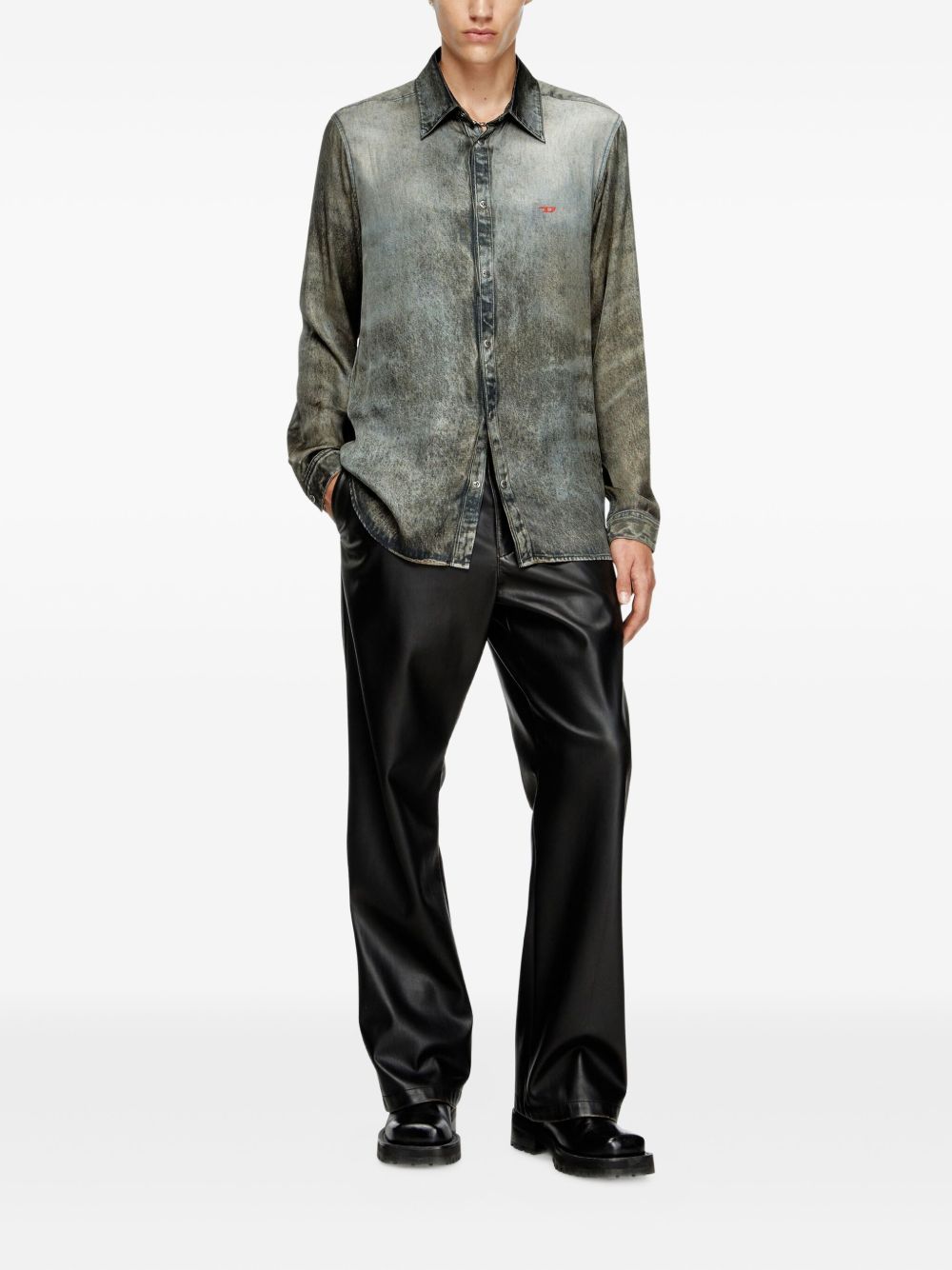 DIESEL Modern Viscose Shirt for Men - Fall Winter 25/26