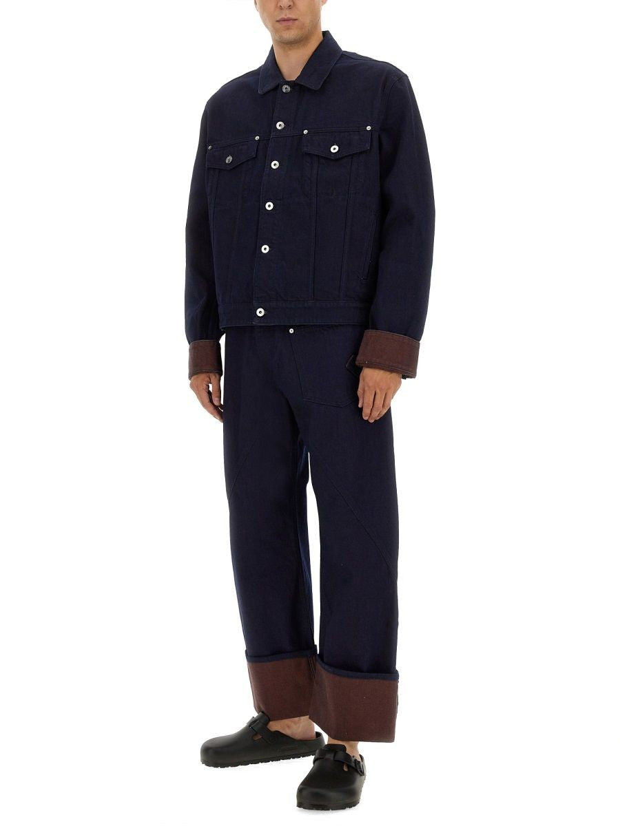 JW ANDERSON Turn Up Cuff Denim Jacket for Men