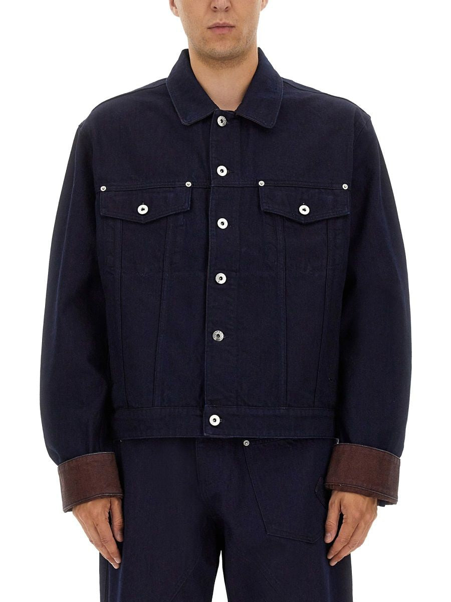 JW ANDERSON Turn Up Cuff Denim Jacket for Men