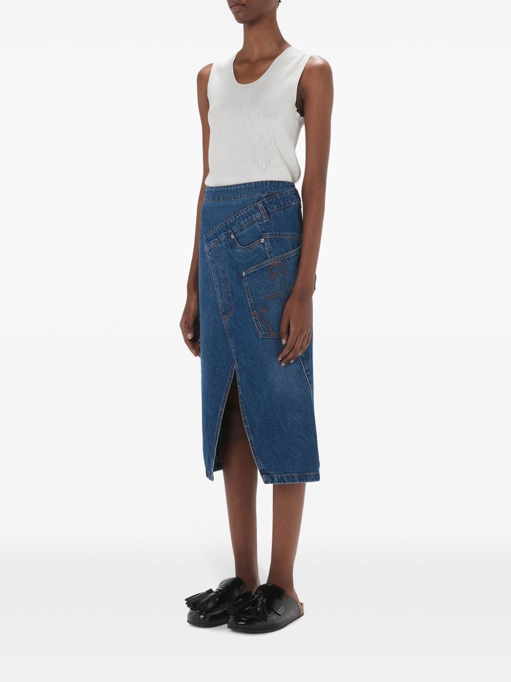 JW ANDERSON Twisted Midi Skirt - Women’s Fashion Essential