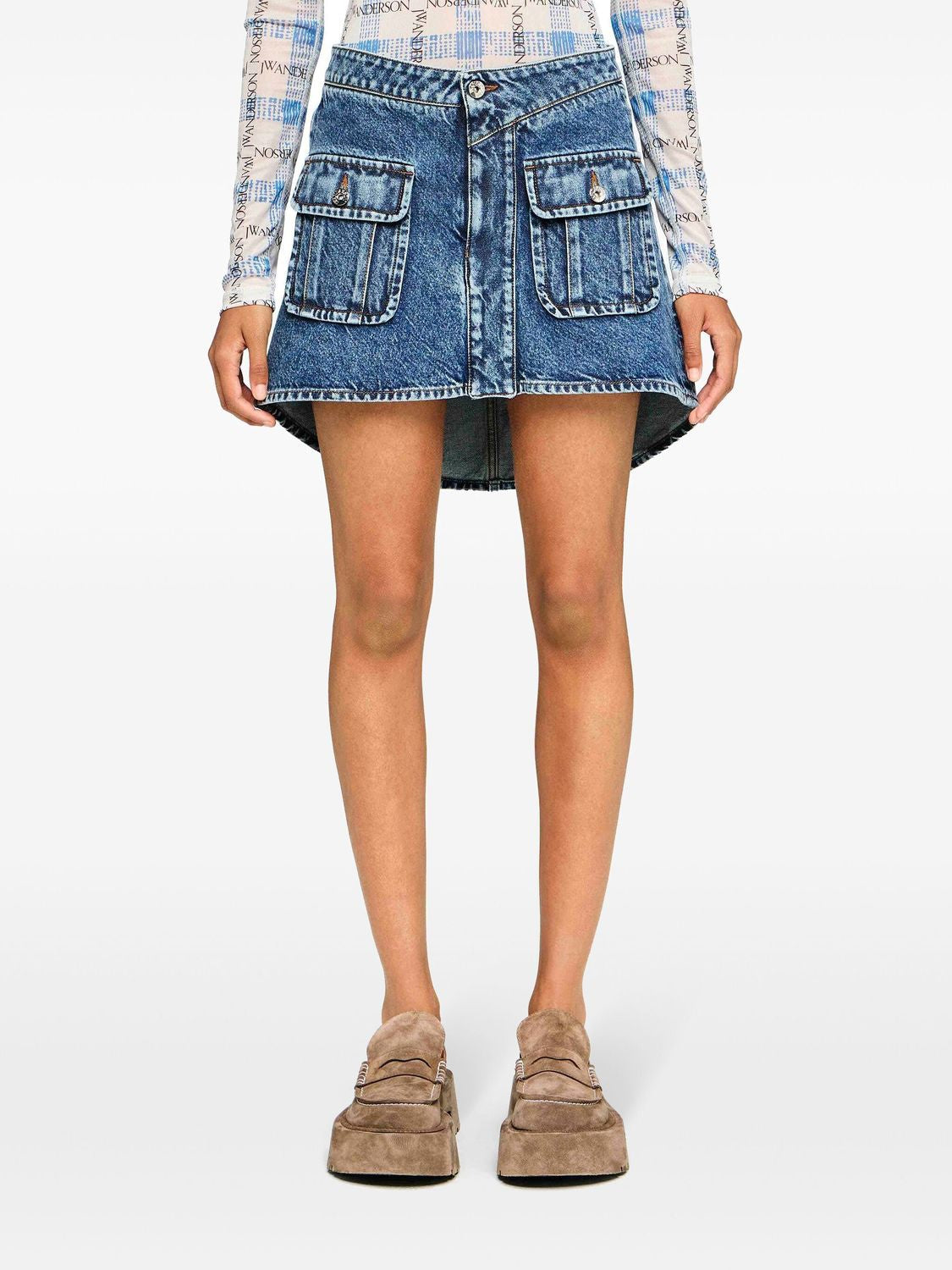 JW ANDERSON Women's Patch Pocket Mini Skirt