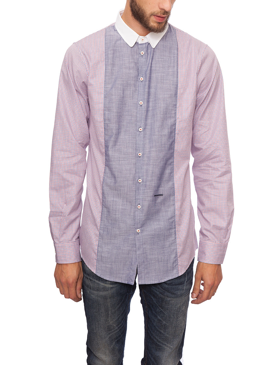 DSQUARED2 Slim Fit Cotton Popeline Shirt for Men