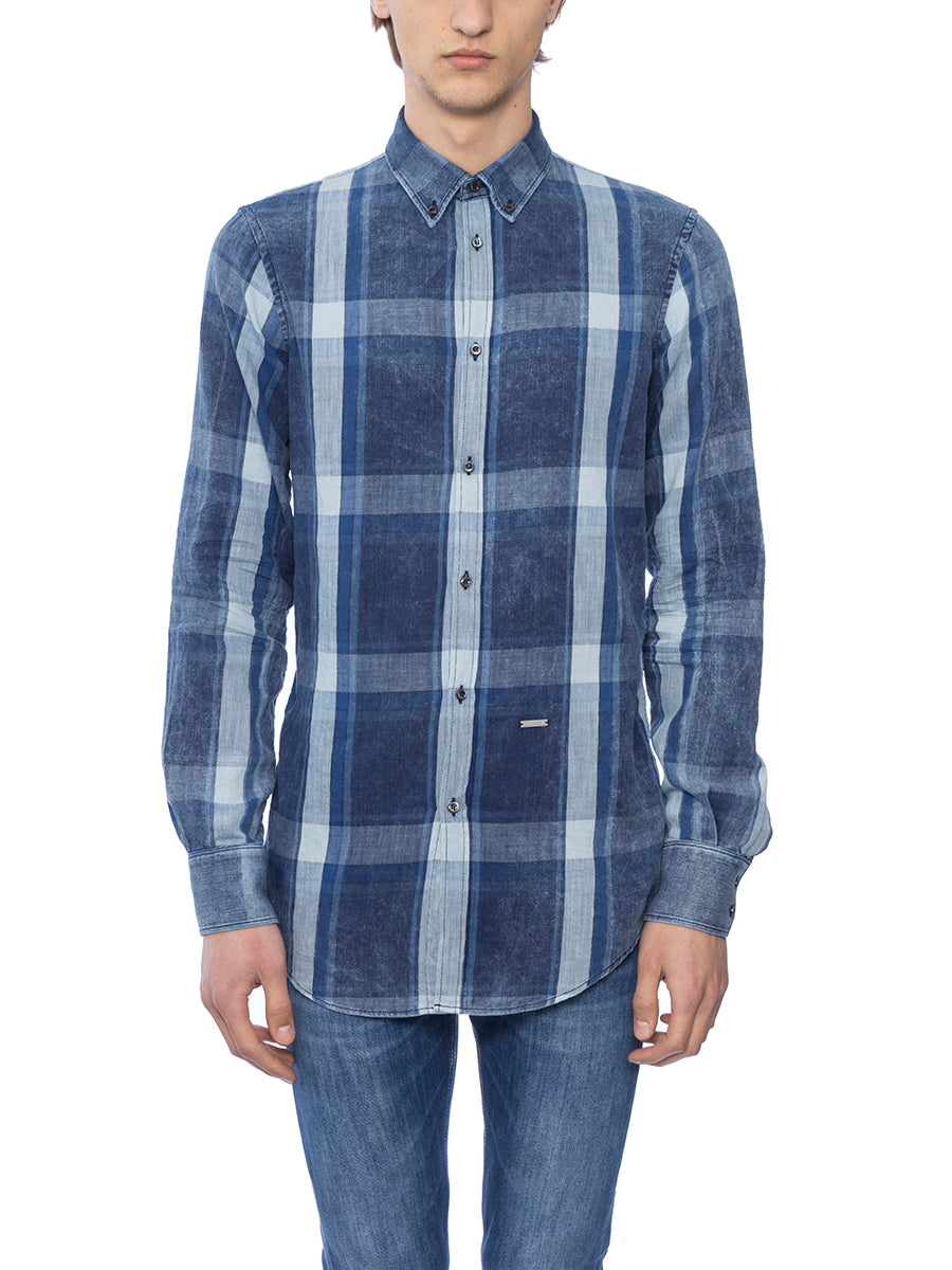 DSQUARED2 Classic Denim Shirt for Men - Size 48