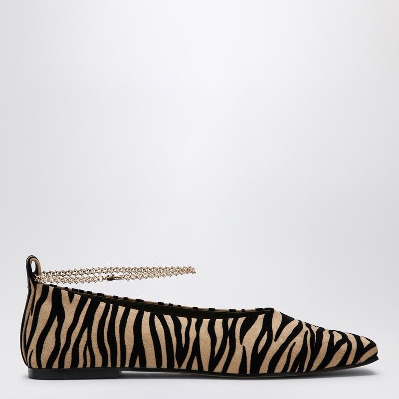 MARIA LUCA Zebra-Print Augusta Ballerina