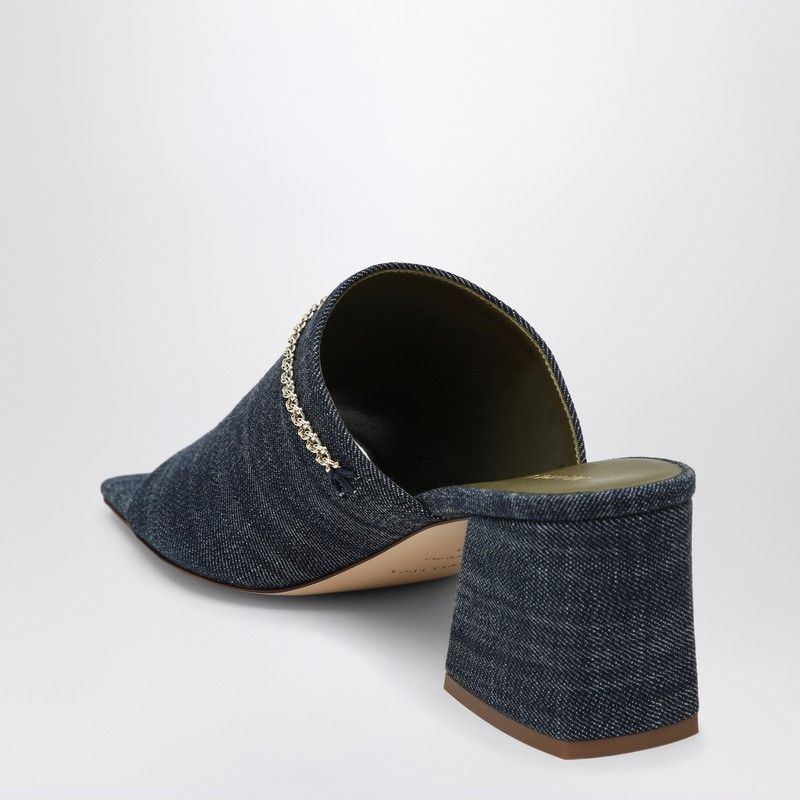 MARIA LUCA High Strap Denim Sandals