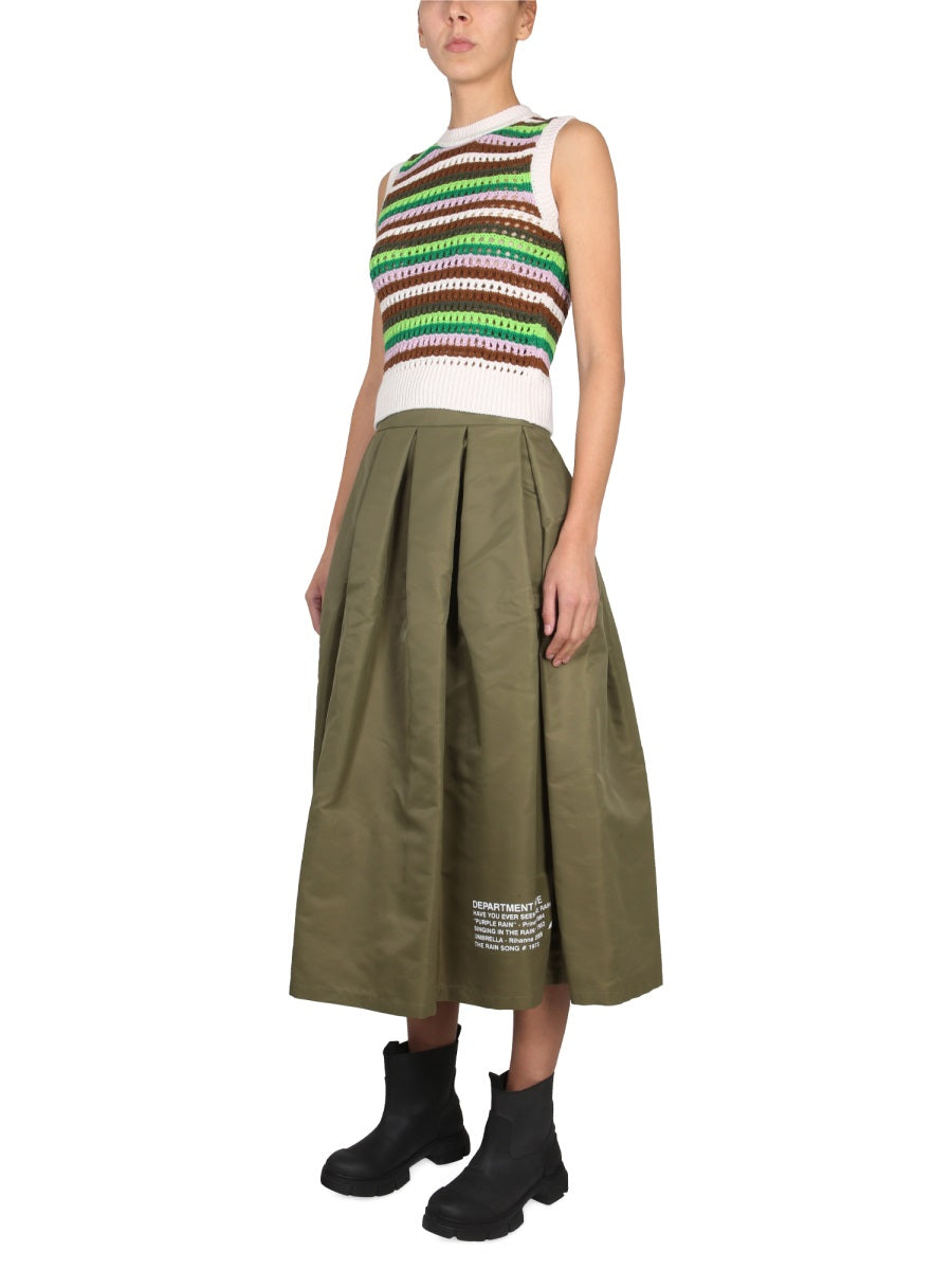 DEPARTMENT FIVE Crawling Striped Mini Top