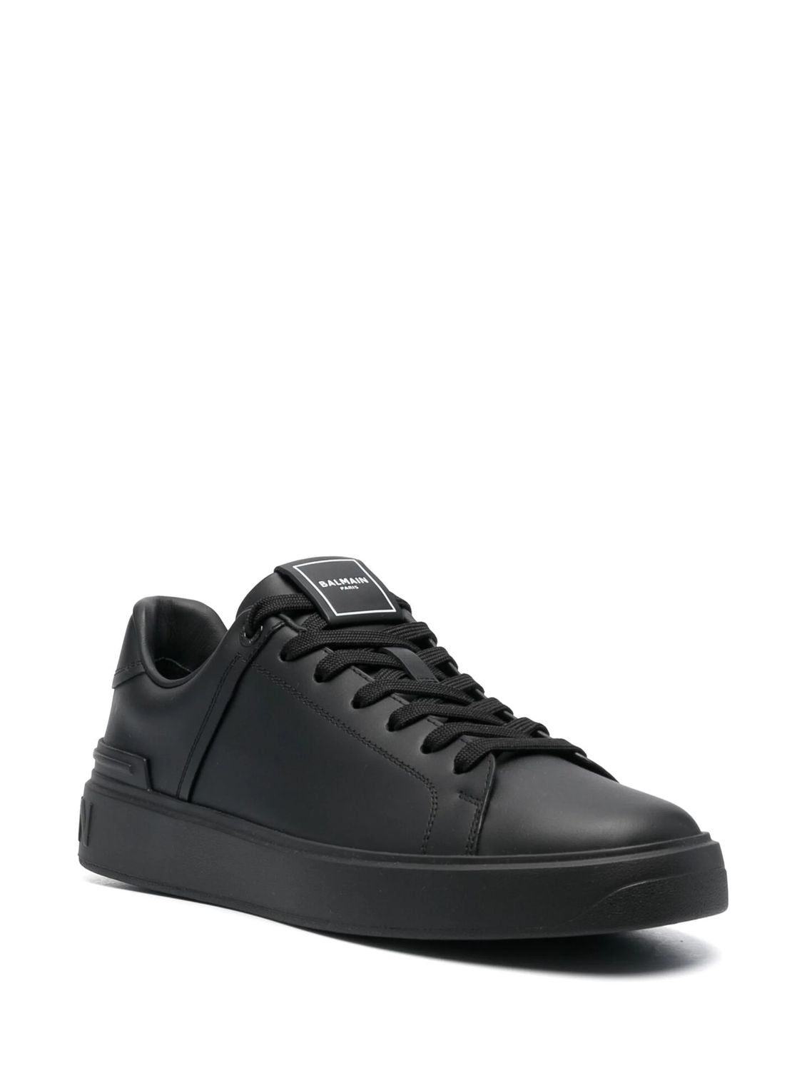 BALMAIN 100% Leather Sneakers for Men - SS25
