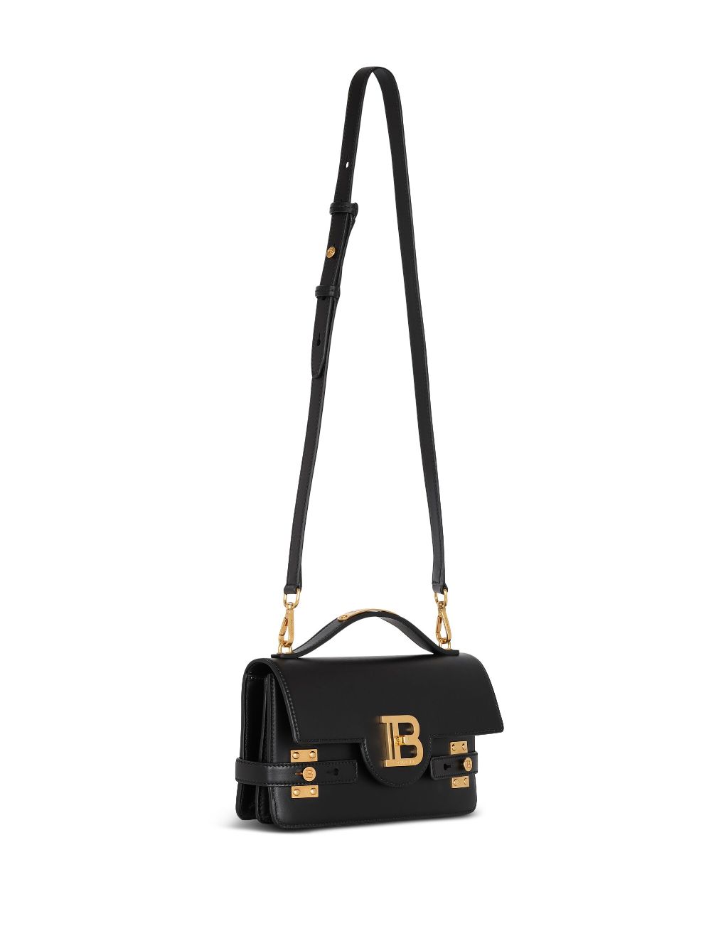 BALMAIN Mini B-Buzz Leather Shoulder Handbag
