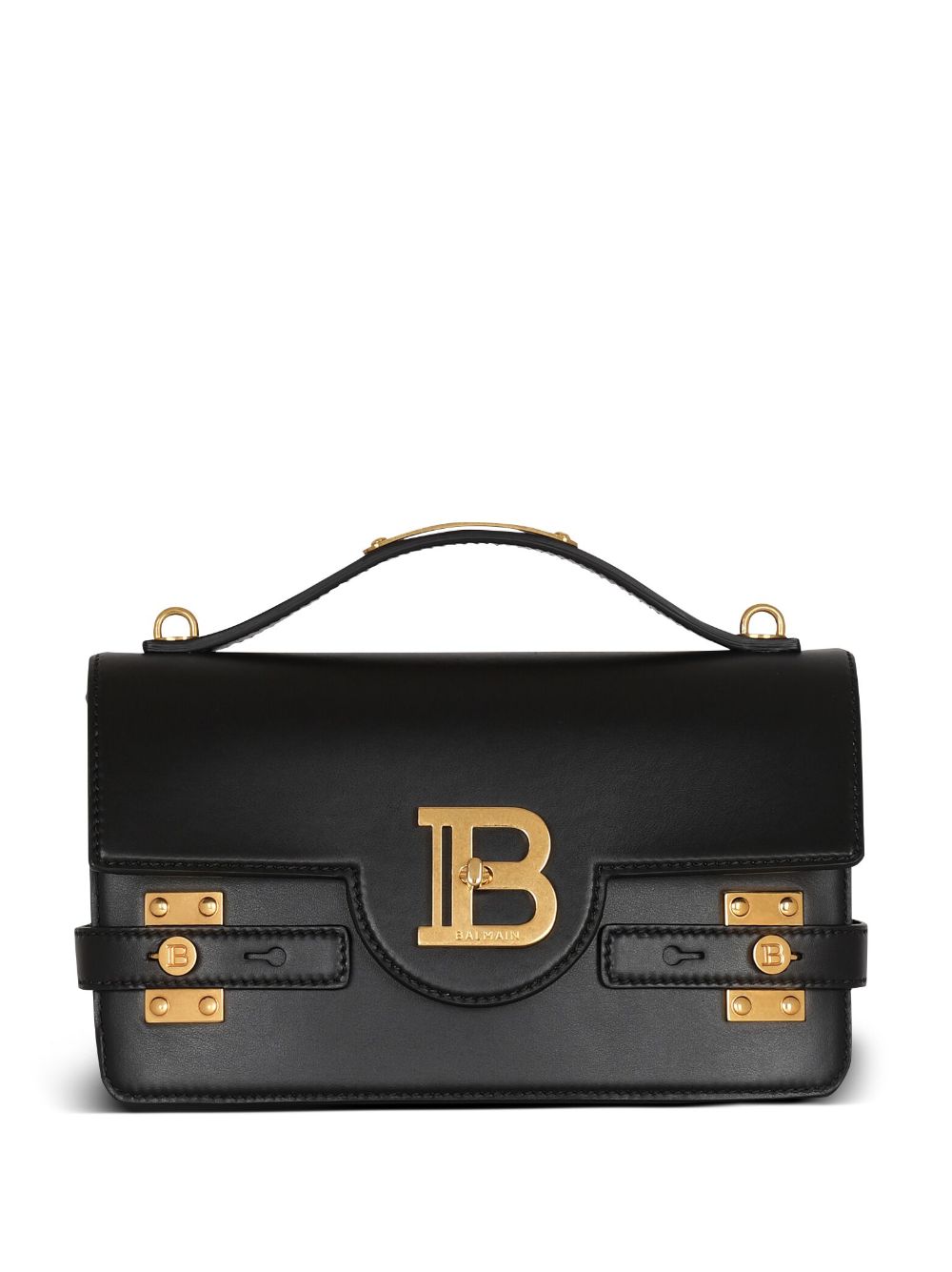BALMAIN Mini B-Buzz Leather Shoulder Handbag