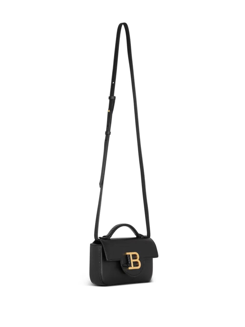 BALMAIN Mini Leather Shoulder Handbag