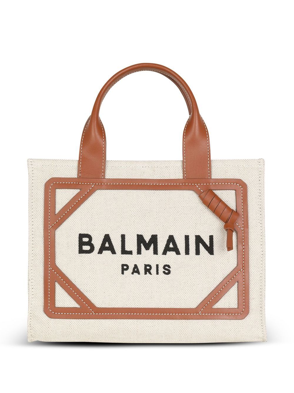BALMAIN Mini Canvas Tote Handbag