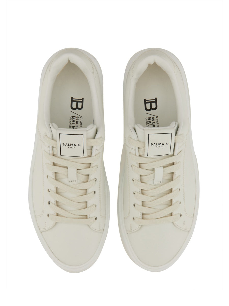 BALMAIN Court Sneakers with Rubber Sole - Women’s Fashion Footwear