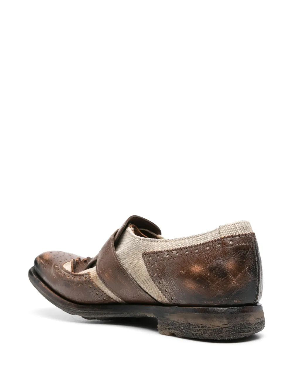 CHURCH'S Elegant Leather Moccasins with Decorative Perforations