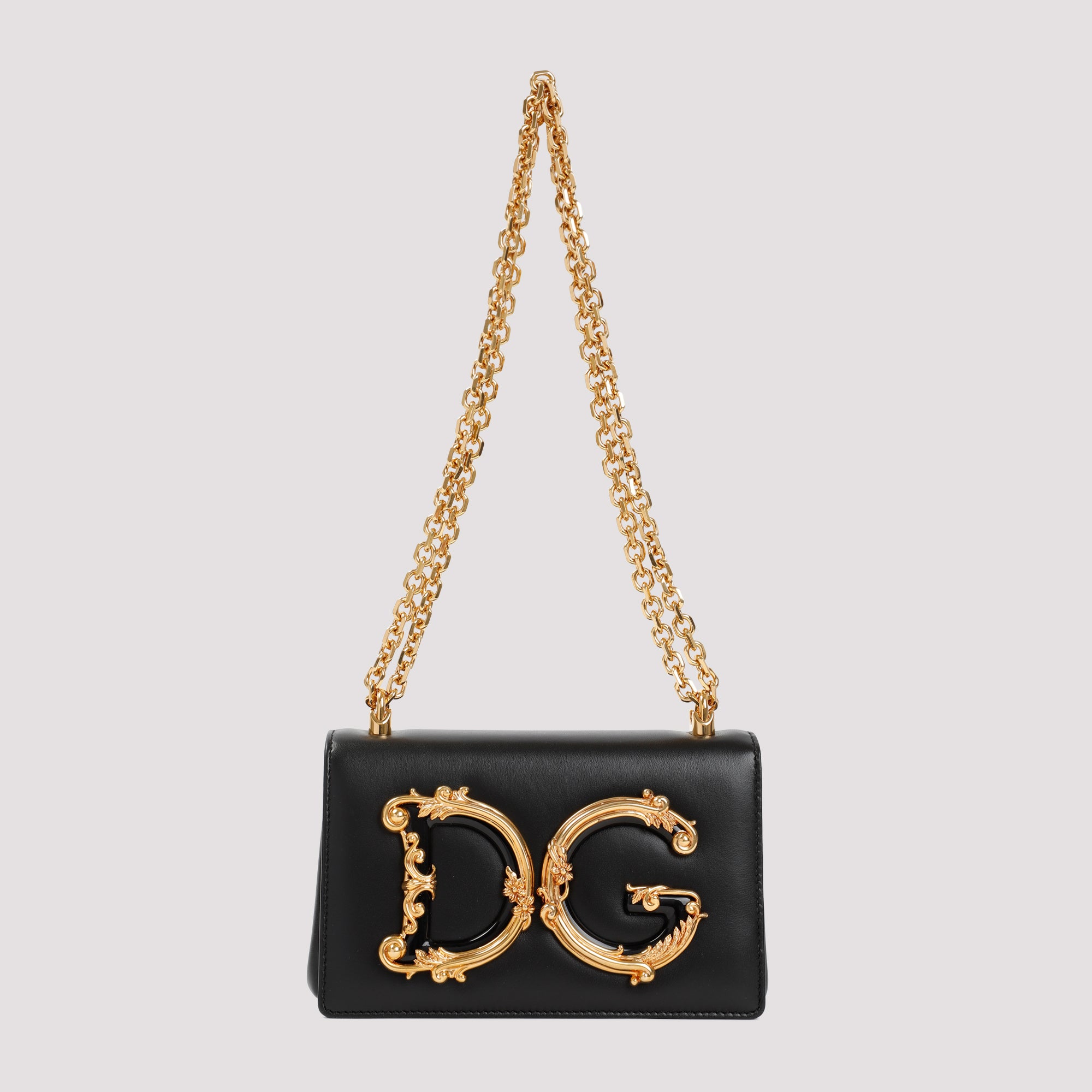 DOLCE & GABBANA Luxurious Mini Clutch with Chain-Link Strap