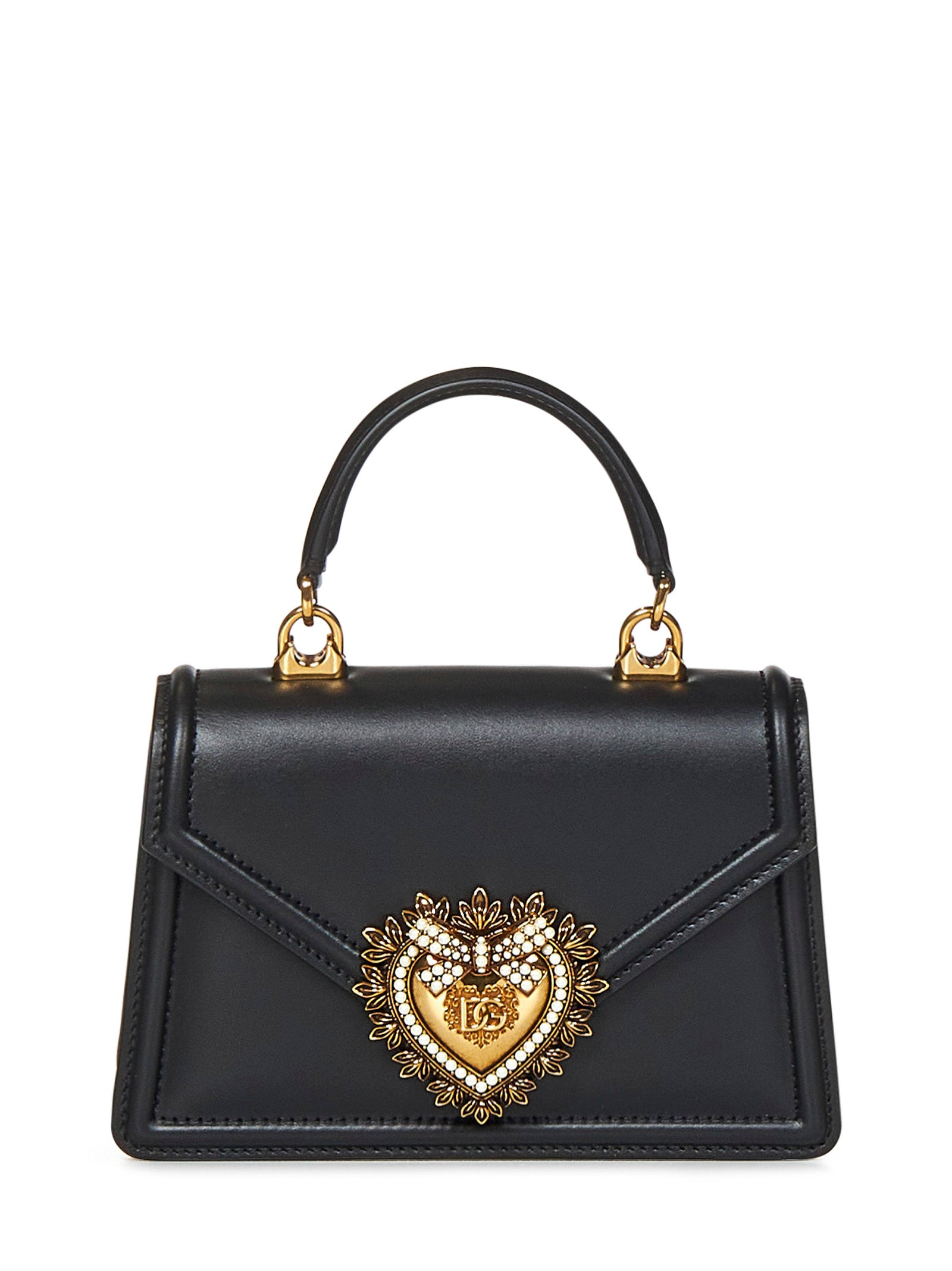 DOLCE & GABBANA Mini Devotion Handbag with Jewel Heart