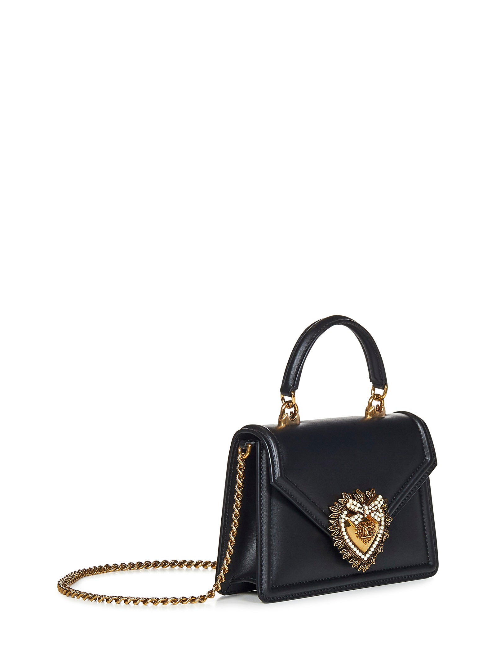 DOLCE & GABBANA Mini Devotion Handbag with Jewel Heart