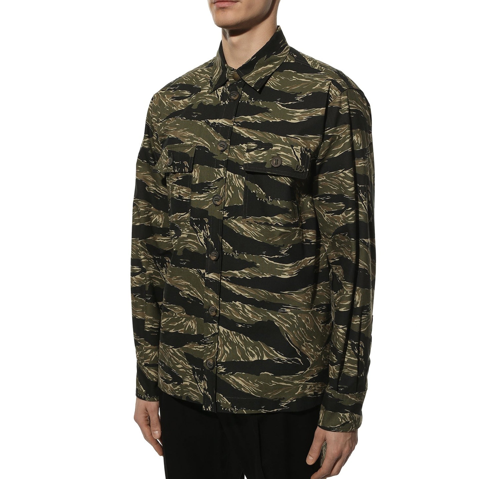 DOLCE & GABBANA Camouflage Shirt for Men - Spring Summer Fashion