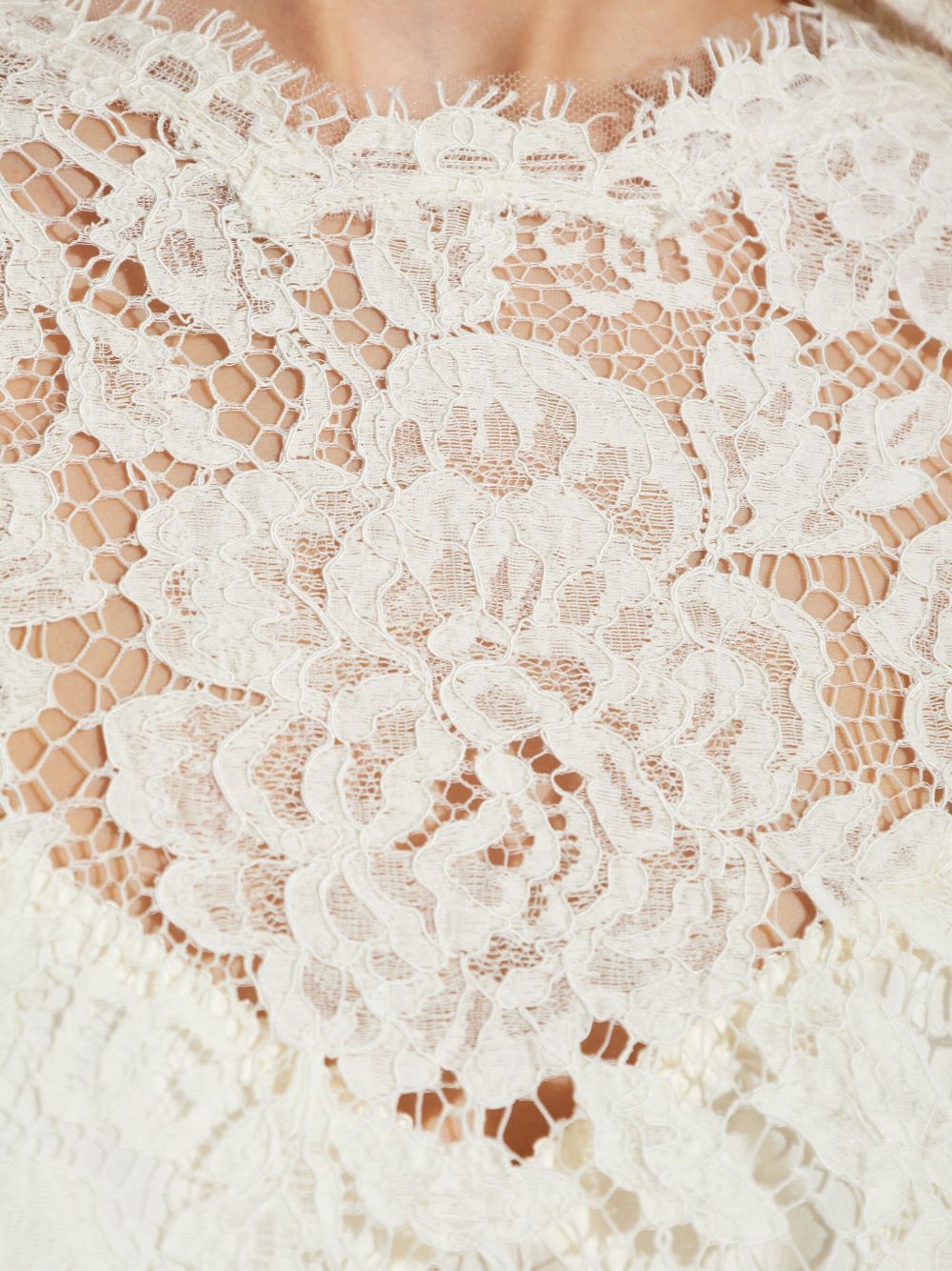 DOLCE & GABBANA Elegant Long-Sleeved Lace Midi Dress for Women