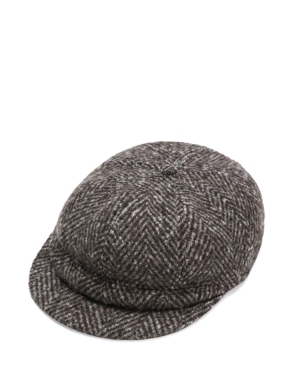 DOLCE & GABBANA Herringbone Wool Cap for Men - Fall Winter 25/26