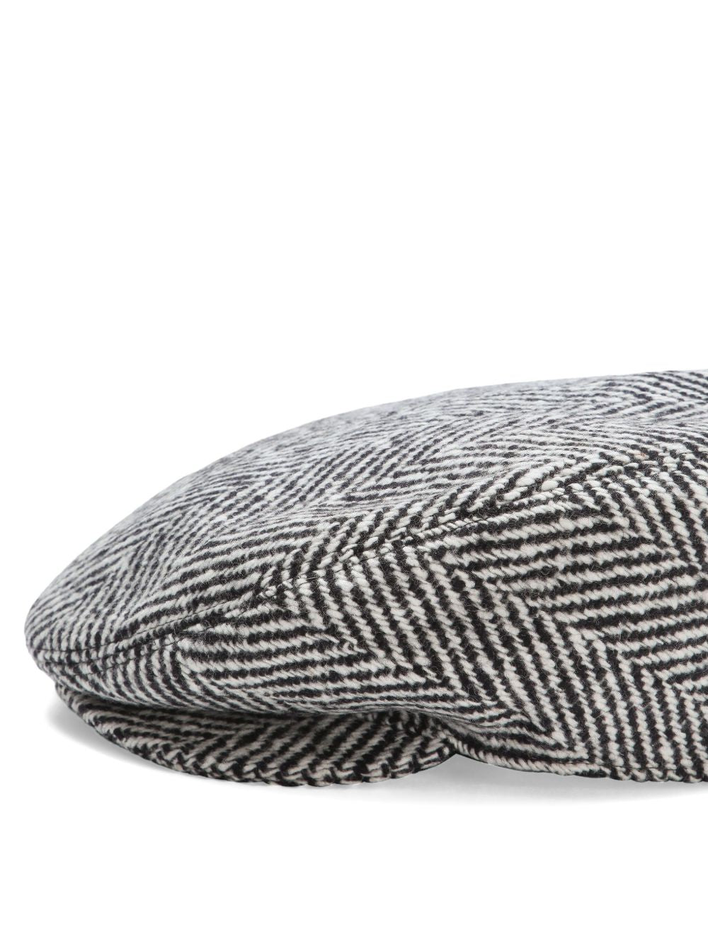 DOLCE & GABBANA Chevron Pattern Shetland Cap for Men