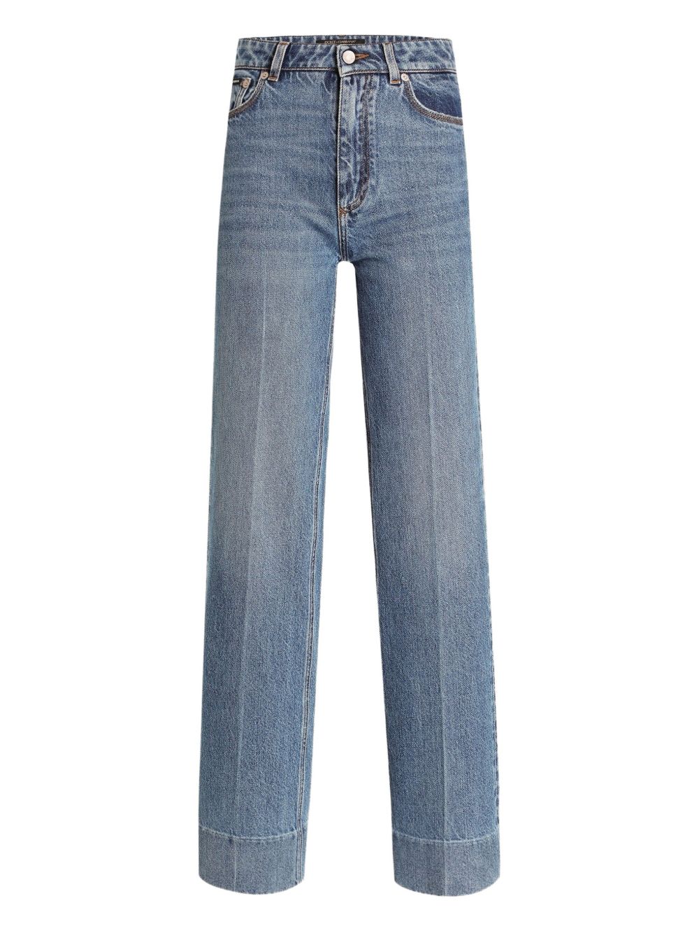 DOLCE & GABBANA High-Waisted Denim Cigarette Jeans for Women