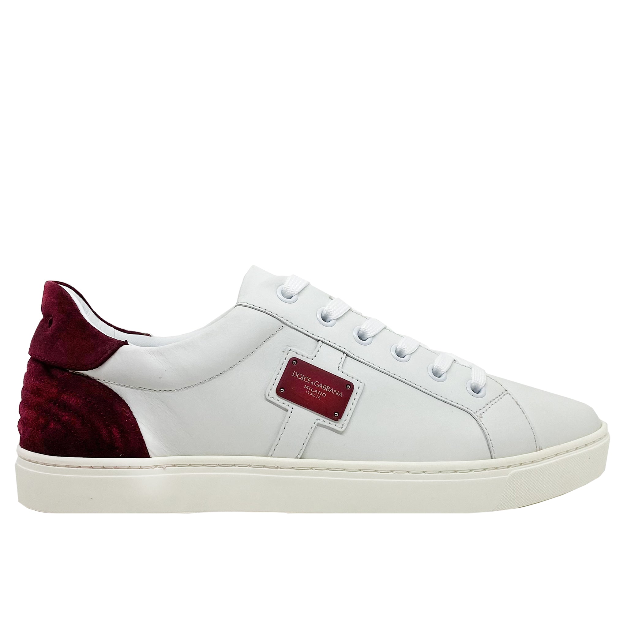 DOLCE & GABBANA Logo Leather Sneakers for Men - Spring Summer Collection