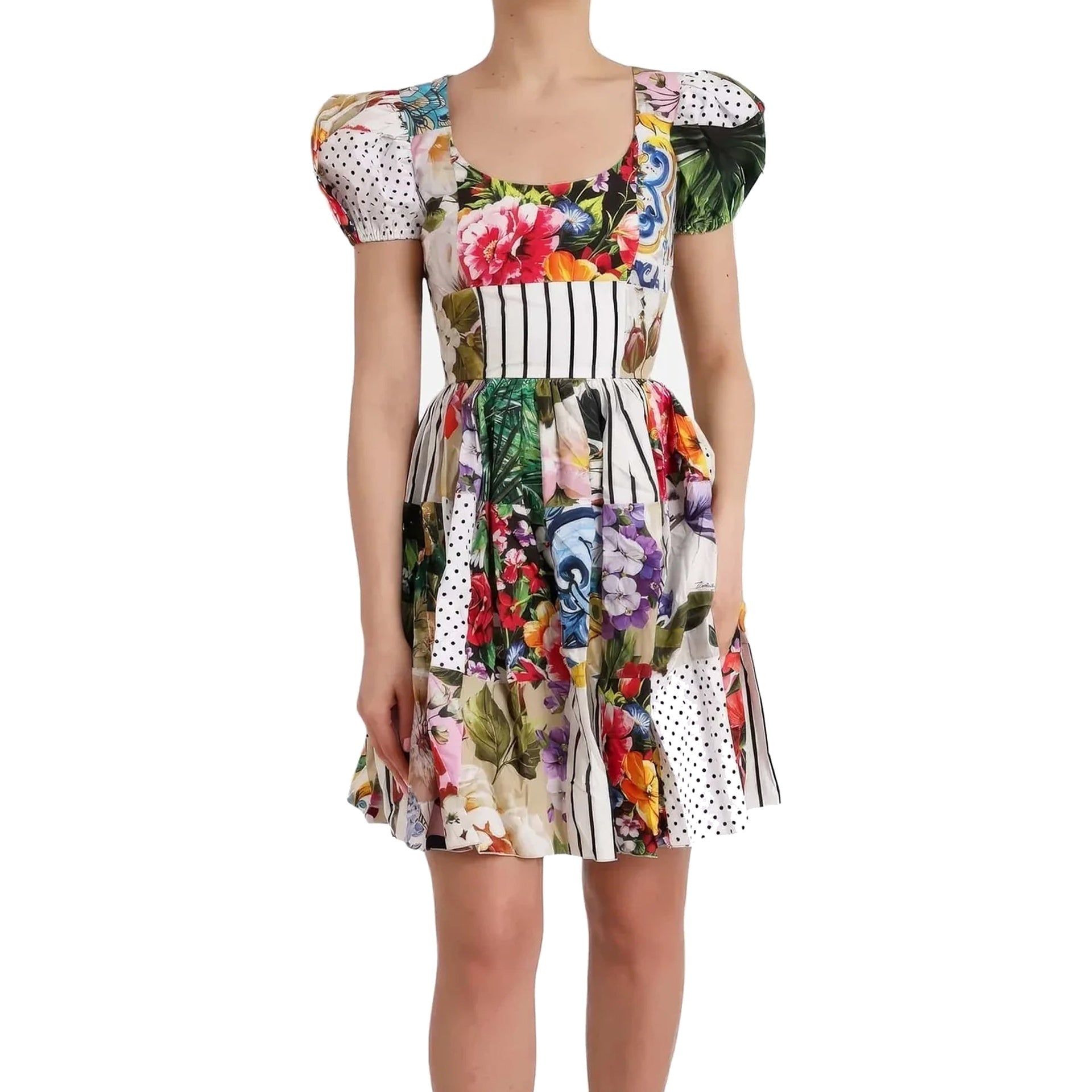DOLCE & GABBANA Flared Skirt Mini Dress for Women
