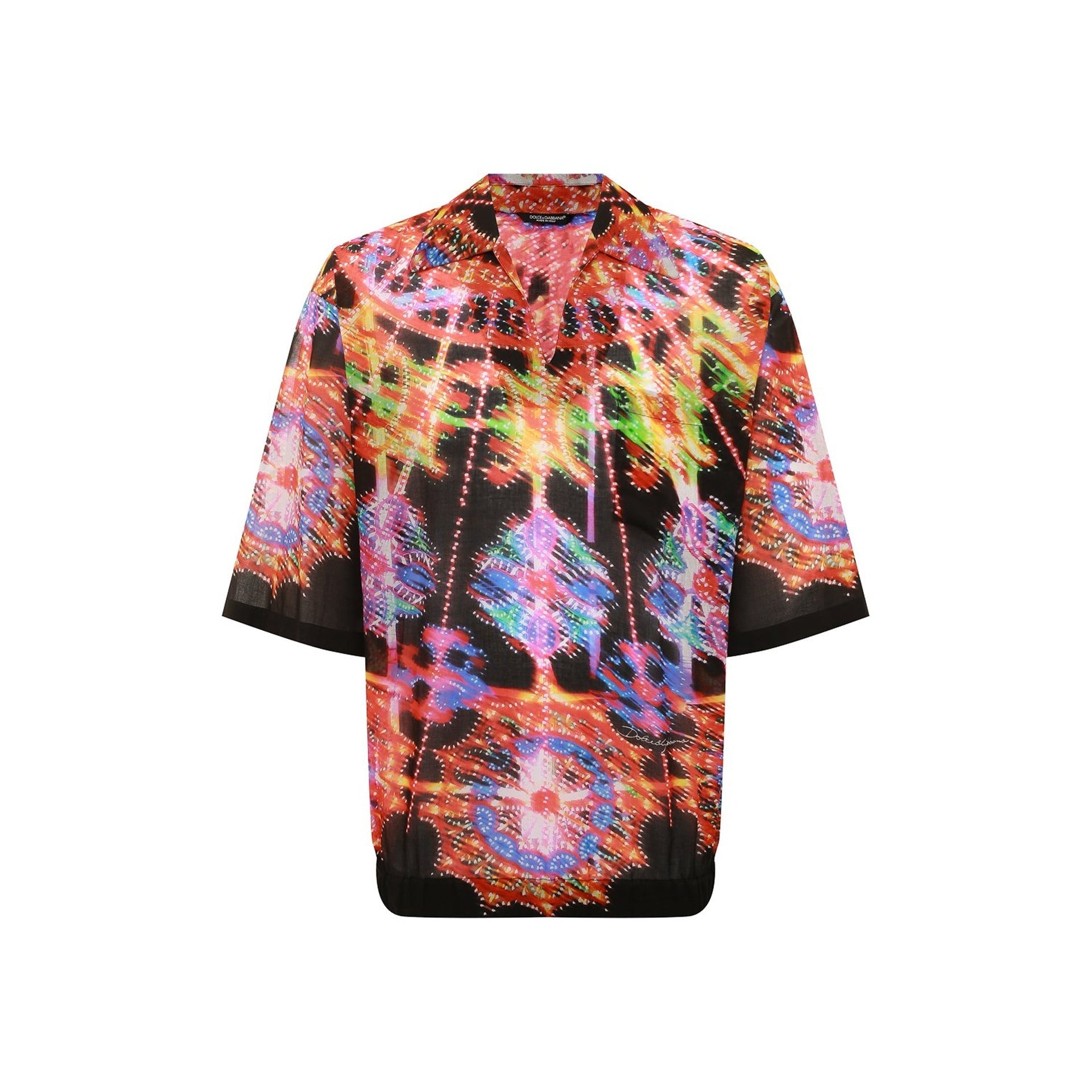 DOLCE & GABBANA Stylish Printed Short Sleeve Shirt