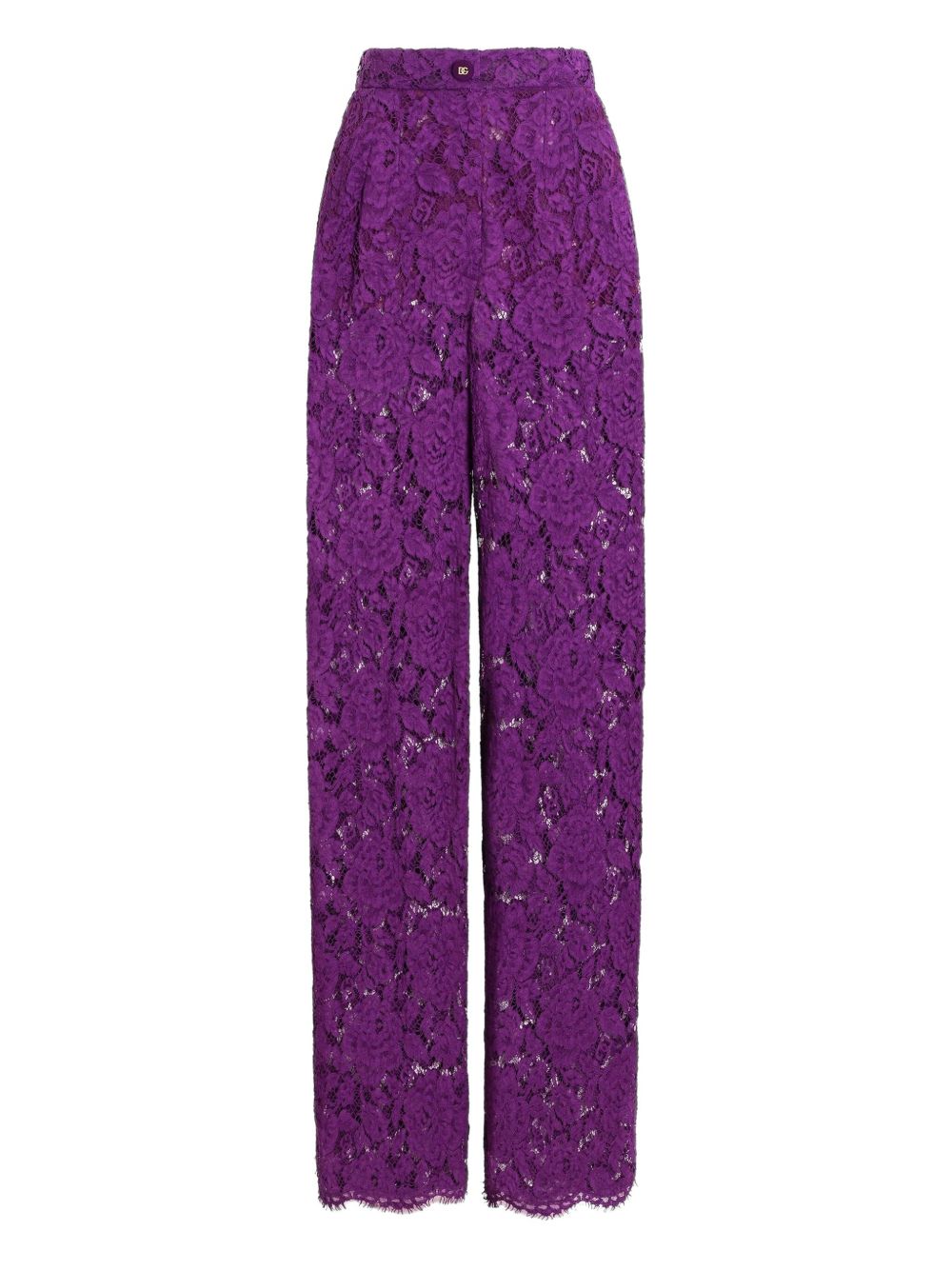 DOLCE & GABBANA Wide-Leg Trousers Size 40 IT