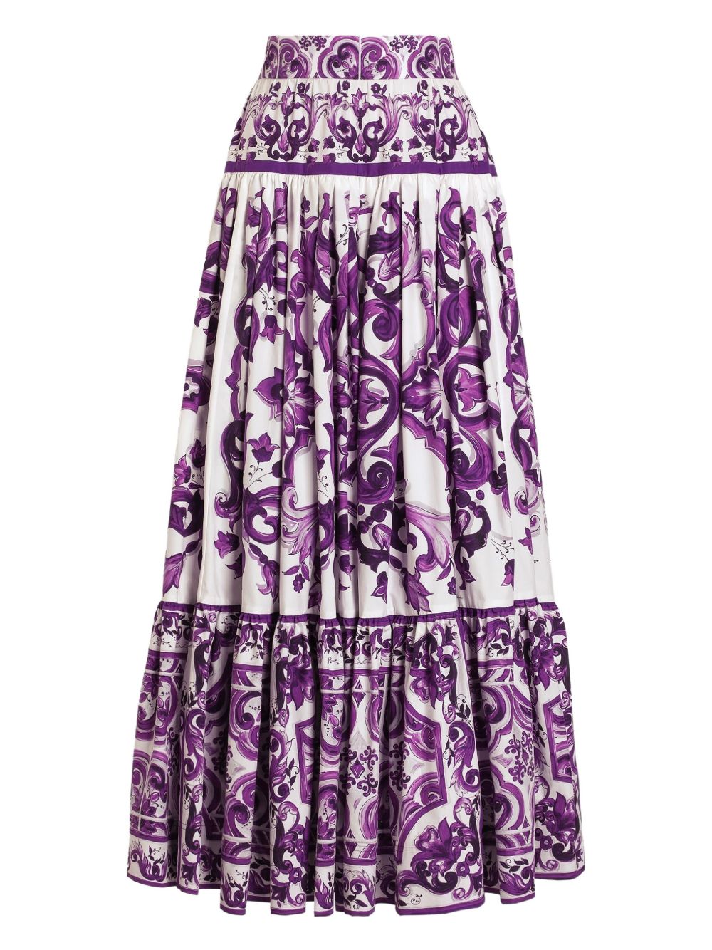 DOLCE & GABBANA Vibrant Print Long Skirt - IT 40 Fit