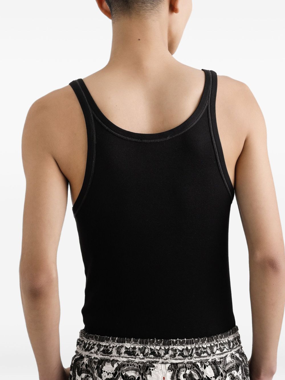 DOLCE & GABBANA Stylish Ribbed Tank Top for Men (FW25)