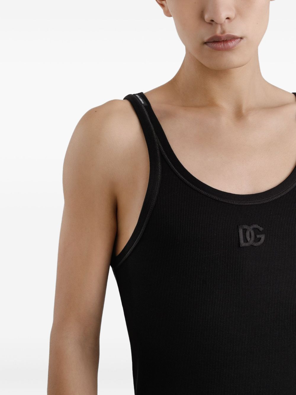 DOLCE & GABBANA Stylish Ribbed Tank Top for Men (FW25)