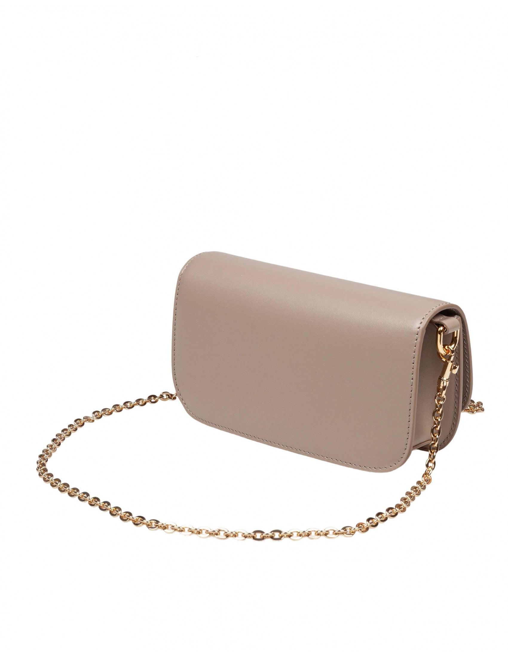 DOLCE & GABBANA Mini Leather Crossbody Handbag with Logo