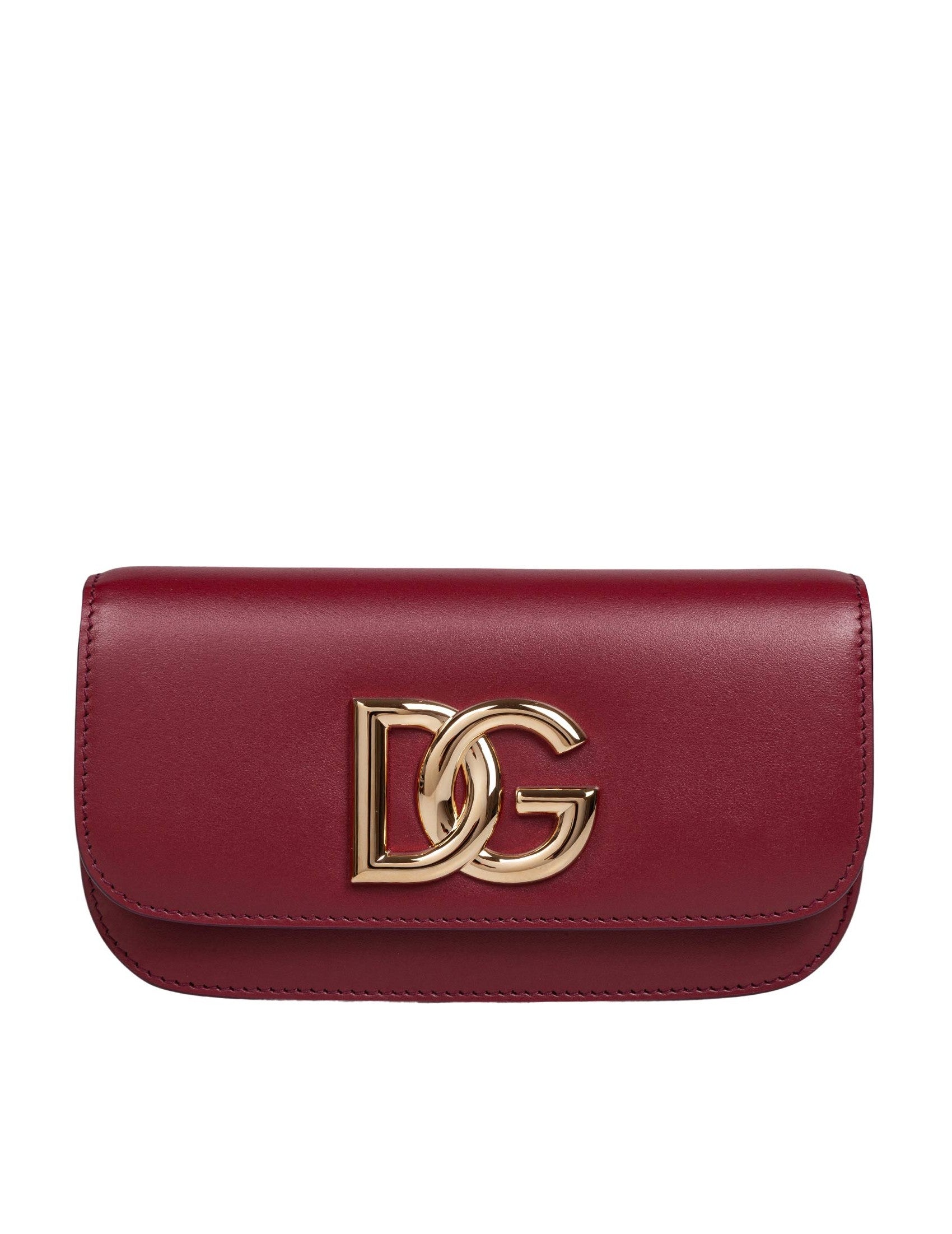 DOLCE & GABBANA Mini Leather Shoulder Handbag with DG Logo