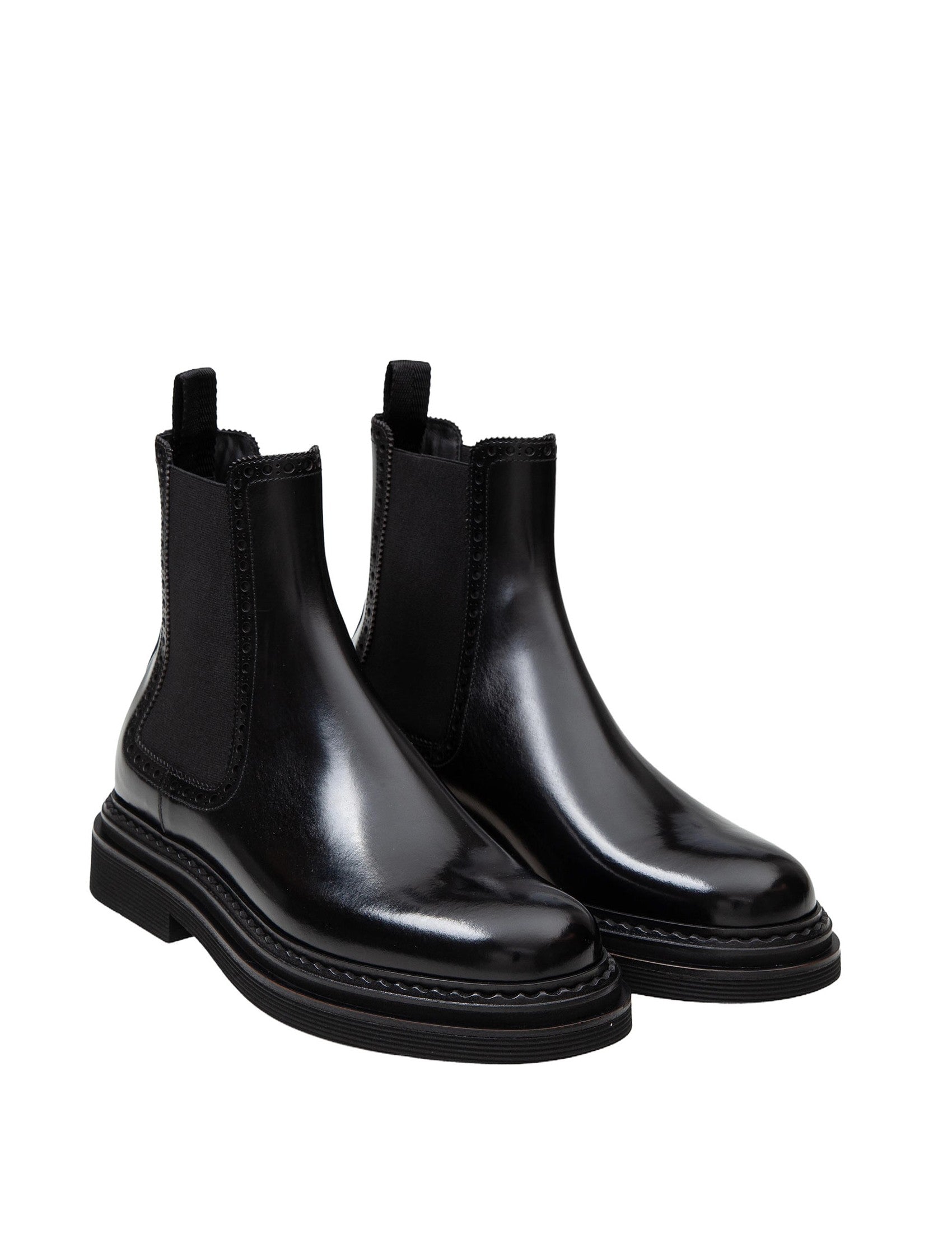 DOLCE & GABBANA Luxurious Leather Ankle Boots