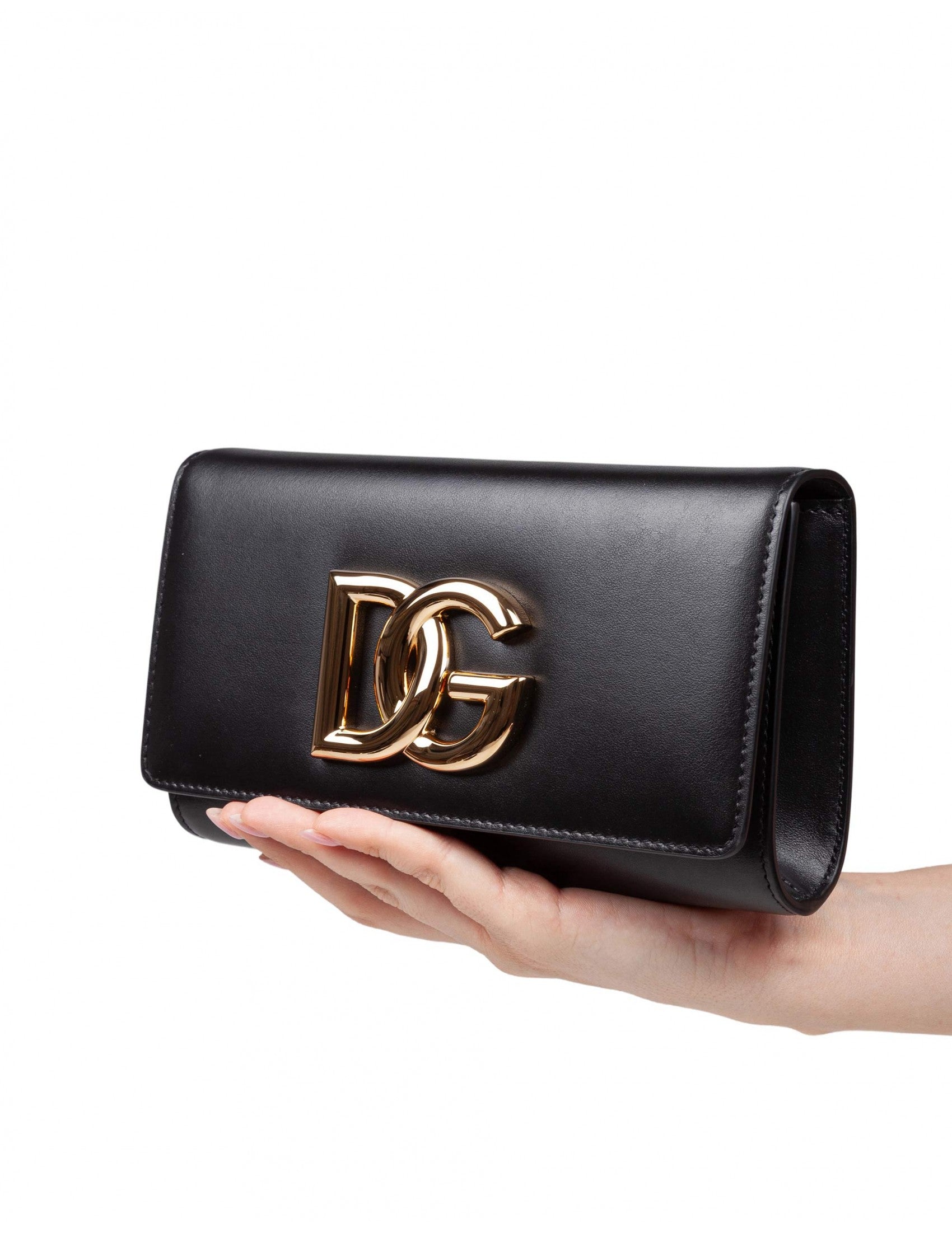 DOLCE & GABBANA Chic Calfskin Shoulder Handbag - Mini Size