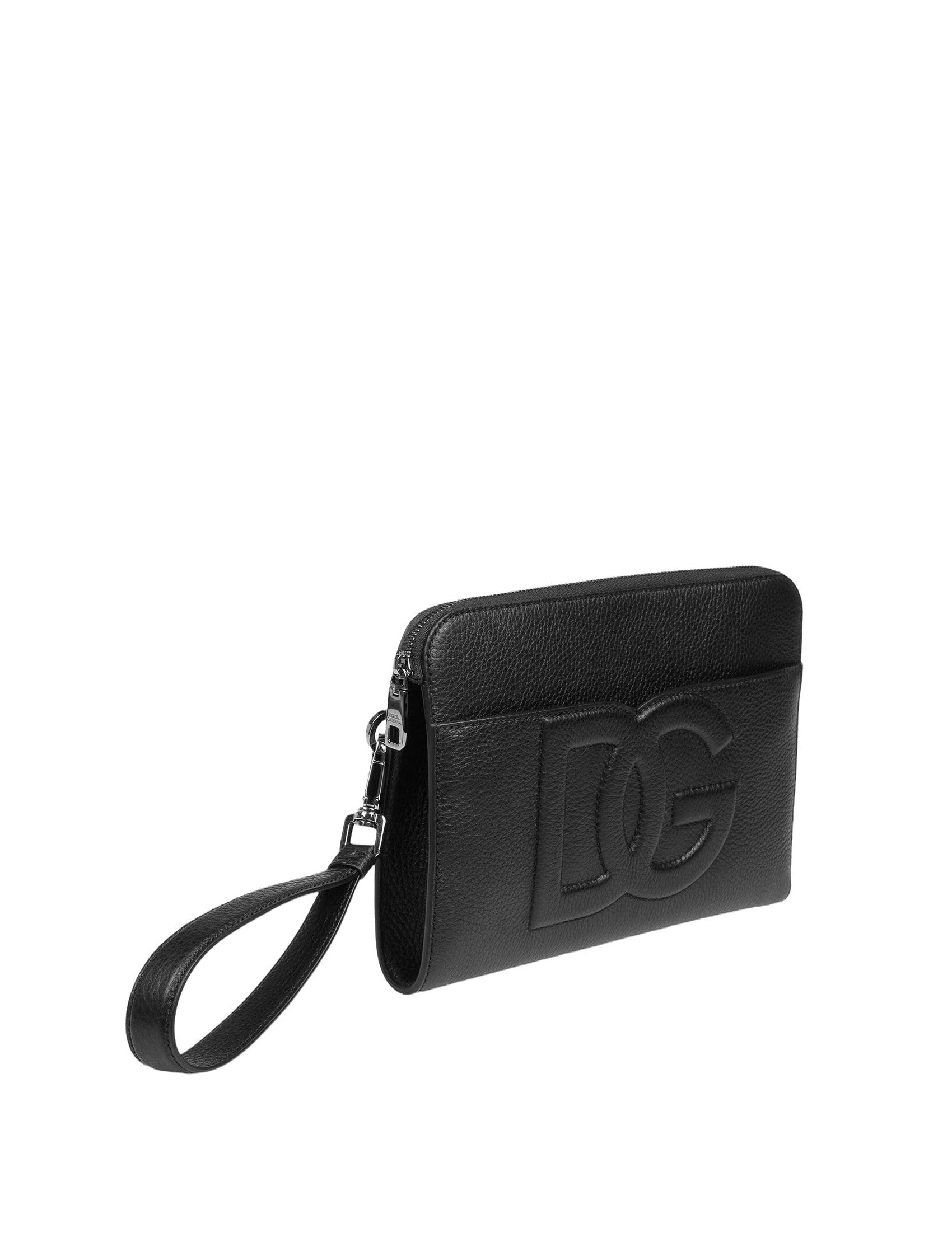 DOLCE & GABBANA Elegantly Crafted Deerskin Clutch - 17cm x 25cm x 9cm