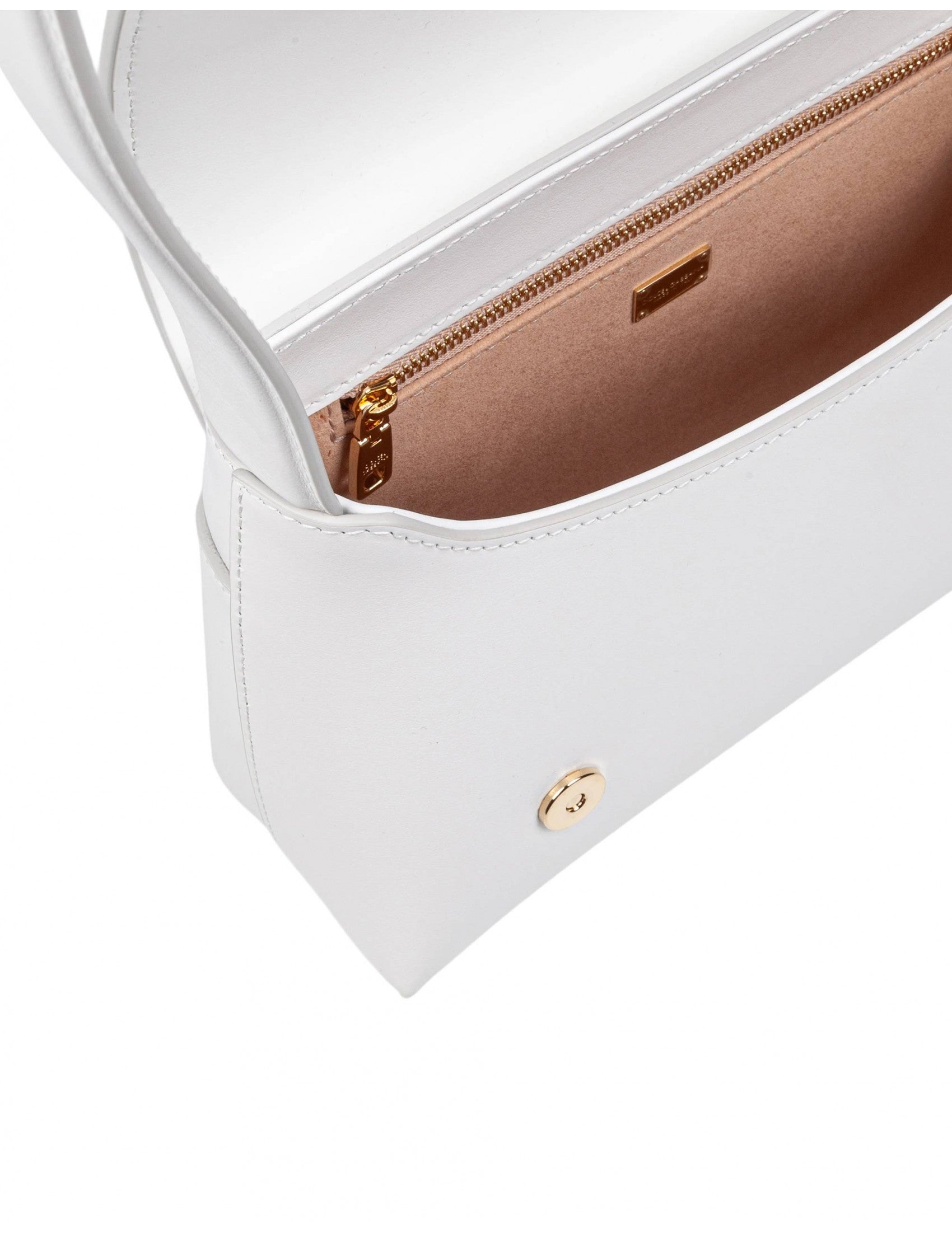 DOLCE & GABBANA Elegant Leather Shoulder Handbag with DG Logo - 23cm x 17.5cm x 7cm